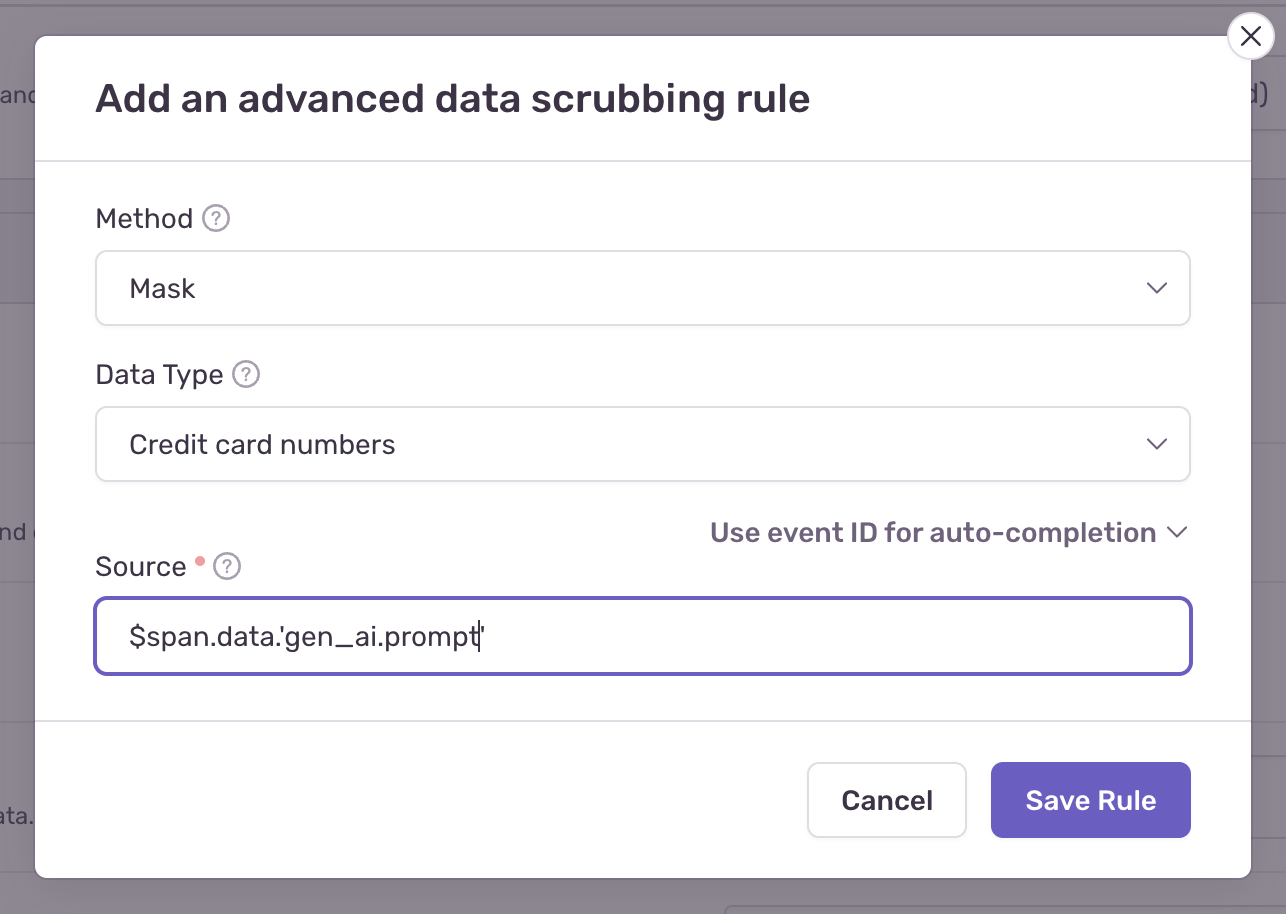 Additional Sensitive Fields